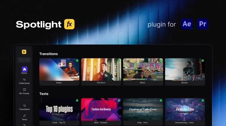 Spotlight FX plugin for After Effects & Premiere Pro